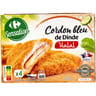 Carrefour sensation 4 cordons bleu de dinde halal 400g