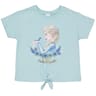 Tee shirt noué frozen ELSA FOND CIEL 4 ANS