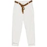 Pantalon toile femme BLANC T38