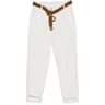 Pantalon toile femme BLANC T42