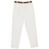 Pantalon toile femme BLANC T48