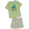 Pyjashort garçon KAKI/GRIS CHINE AOP 8 ANS