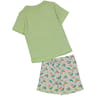 Pyjashort garçon KAKI/GRIS CHINE AOP 8 ANS