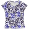 Tee shirt manches courtes femme INDIGO AOP 42\44