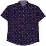 Chemise manches courtes aop fleurs MARINE AOP XXL