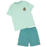 Pyjashort bas aop VERT D'EAU XXL