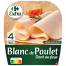 Carrefour extra blanc poulet doré au four 4 tranches 160g