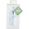 Lot de 2 draps housse unis bleu 40x80cm coton bio Tex