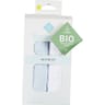 Lot de 2 draps housse unis bleu 40x80cm coton bio Tex