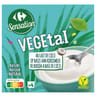 Carrefour sensation yaourt lait de coco nature 4x100g