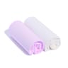 Tex baby lot de 2 draps housse unis rose 60 x 120cm coton bio
