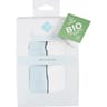 Lot de draps housse unis bleu 60x120cm coton bio Tex