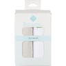 Lot de 2 draps housse unis beige 60x120cm coton bio Tex