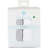 Lot de 2 draps housse unis gris 70x140cm coton bio Tex
