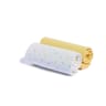 Lot de 2 draps housse 1 uni 1 imprime jaune 60x120cm coton bio Tex