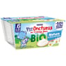 Nestlé p'tit onctueux bio nature sucre de canne dès 6 mois 4x90g