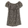 Tee shirt manches courtes femme BLACK/BLANC AOP T48
