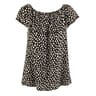 Tee shirt manches courtes femme BLACK/BLANC AOP T52
