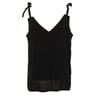 Top fines bretelles SOLID BLACK T38