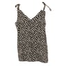 Top fines bretelles BLACK/WHITE AOP T52