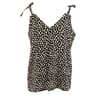 Top fines bretelles BLACK/WHITE AOP T50