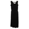 Robe longue fines bretelles SOLID BLACK T50