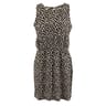 Robe courte sans manches BLACK/WHITE AOP T48