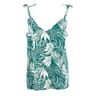 Top fines bretelles GREEN LEAF AOP T38
