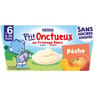 Nestle p'tit onctueux ssa pêche dès 6mois 4x90g