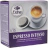 Carrefour extra café dosettes compatible malongo intenso x16 - 104g
