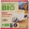 Carrefour bio café dosettes comptibles malongo pérou bio x16 - 104g