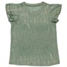 Tee shirt manches courtes femme KAKI FOIL LUREX 50\52