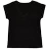 Tee shirt manches courtes femme NOIR 50\52
