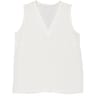 Top v sans manches femme ECRU 46\48