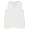 Top v sans manches femme ECRU 46\48