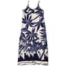 Robe longue fines bretelles IMPRIME BLEU INDIGO T38