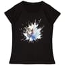 Tee shirt manches courtes femme NOIR PAPILLON 50\52