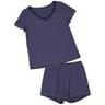Pyjama short femme BLEU CHINE T50\52