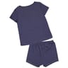 Pyjama short femme BLEU CHINE T50\52