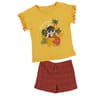 Pyjashort fille JAUNE 10 ANS