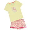 Pyjama court JAUNE AOP T46/48