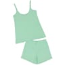 Pyjama court femme TURQUOISE T50/52