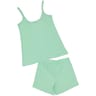 Pyjama court femme TURQUOISE T50/52