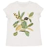 Tee shirt manches courtes femme BLANC/VERT/ GOLD 50\52