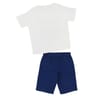 Pyjashort manches courtes fille ECRU/CORAIL 12 ANS