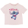 Tee shirt manches courtes stitch STITCH ROSE 4 ANS