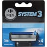 Carrefour men recharges lames Sport G3 x4