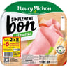 Fleury Michon jambon simplement bon sans couenne 8 tranches + 3 offertes lot 2 880g