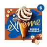 Extrême 6 cônes sundae chocolat 720ml 438g