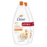 Dove creme de douche surgras huile creme 2x450ml